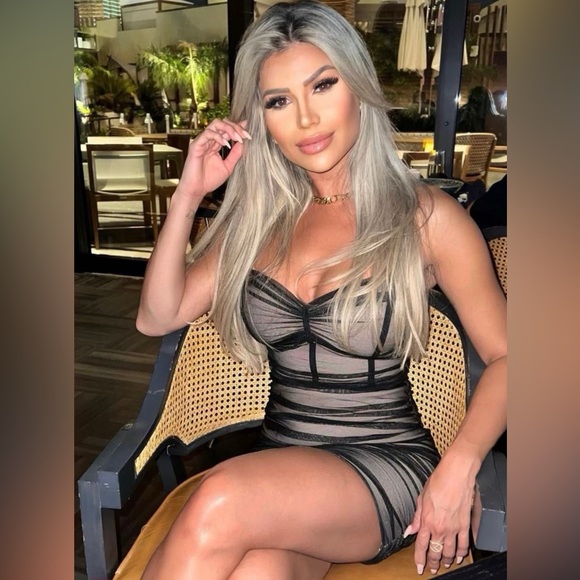 Dresses & Skirts - Black mesh dress